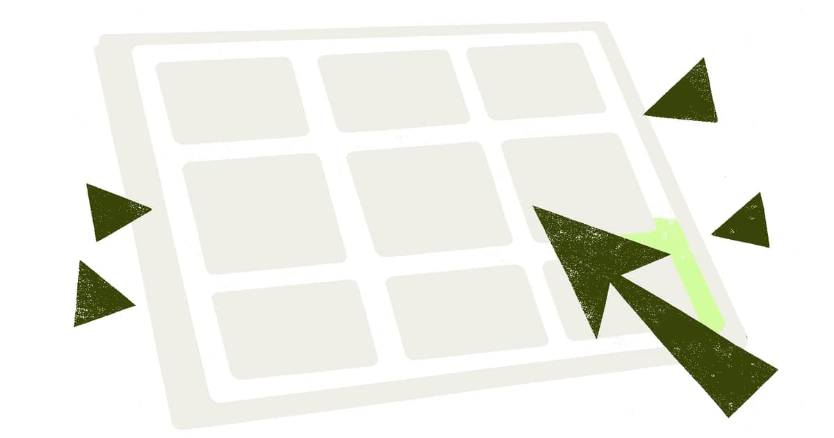 Several collaboration cursors hovering over the cells of one shared spreadsheet, with one cell highlighted as it is edited